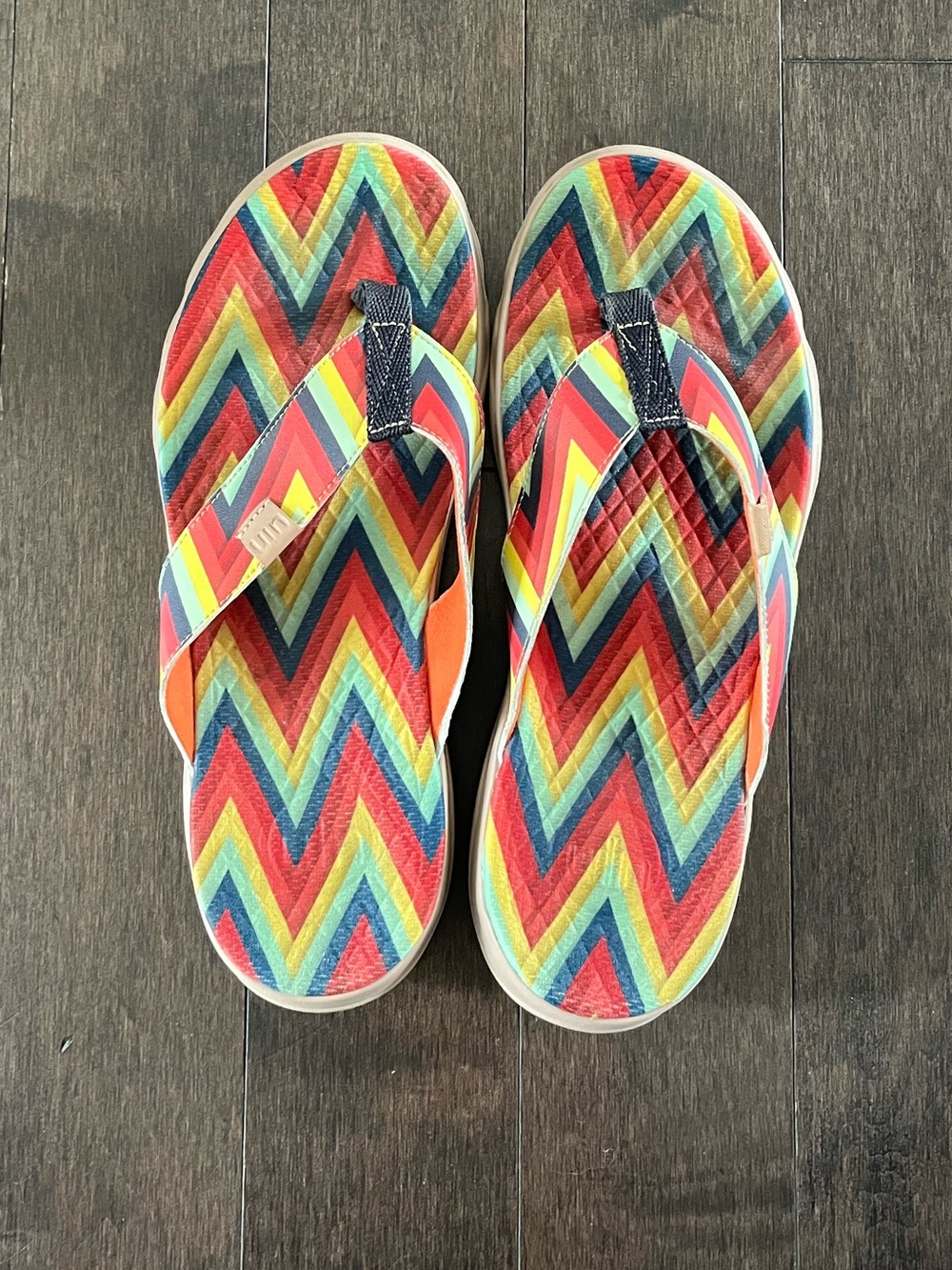 UIN Rainbow Flip Flops - Multicolor